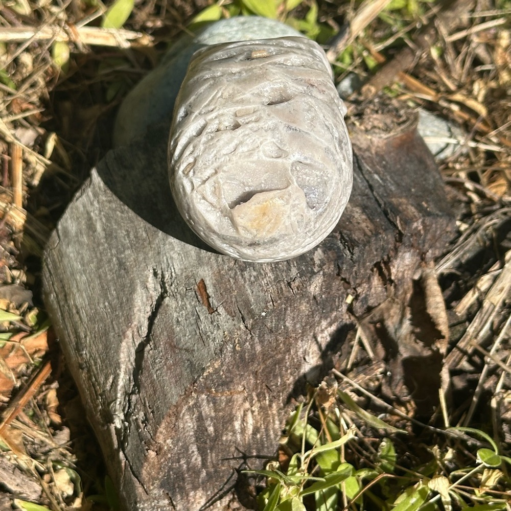 Sphalerite Druzy Skull - Picture 4 of 11
